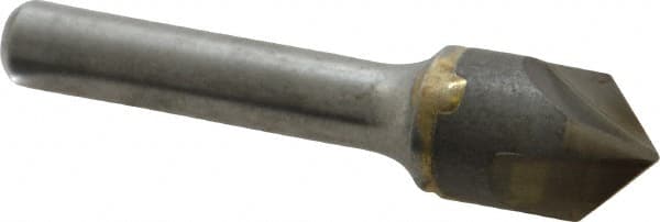 Hertel - 5/8" Head Diam, 3/8" Shank Diam, 3 Flute 82° Solid Carbide Countersink - USA Tool & Supply