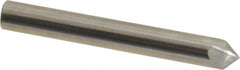 Hertel - 1/4" Head Diam, 1/4" Shank Diam, 3 Flute 90° Solid Carbide Countersink - USA Tool & Supply
