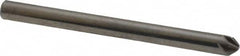 Hertel - 1/8" Head Diam, 1/8" Shank Diam, 6 Flute 82° Solid Carbide Countersink - USA Tool & Supply