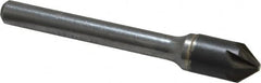 Hertel - 3/8" Head Diam, 1/4" Shank Diam, 6 Flute 82° Solid Carbide Countersink - USA Tool & Supply