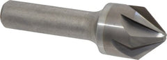 Hertel - 7/8" Head Diam, 1/2" Shank Diam, 6 Flute 82° Solid Carbide Countersink - USA Tool & Supply