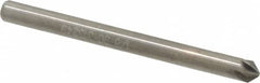 Hertel - 1/8" Head Diam, 1/8" Shank Diam, 6 Flute 90° Solid Carbide Countersink - USA Tool & Supply