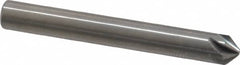 Hertel - 3/16" Head Diam, 3/16" Shank Diam, 6 Flute 90° Solid Carbide Countersink - USA Tool & Supply