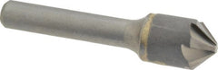 Hertel - 5/8" Head Diam, 3/8" Shank Diam, 6 Flute 90° Solid Carbide Countersink - USA Tool & Supply