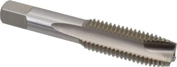 Hertel - 3/4-10 UNC, 3 Flute, Bright Finish, High Speed Steel Spiral Point Tap - Plug Chamfer, Right Hand Thread, 4-1/4" OAL - Exact Industrial Supply