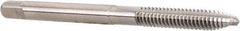Hertel - #6-32 UNC, 2 Flute, Bright Finish, High Speed Steel Spiral Point Tap - Plug Chamfer, Right Hand Thread, 2" OAL - Exact Industrial Supply