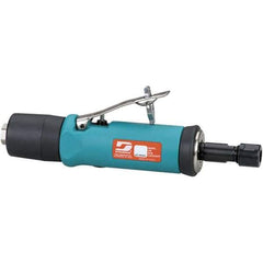 Dynabrade - 1/4" Collet, Straight Handle, Air Straight Die Grinder - 18,000 RPM, Rear Exhaust, 26 CFM, 0.5 hp, 90 psi, 1/4 NPT Inlet - USA Tool & Supply