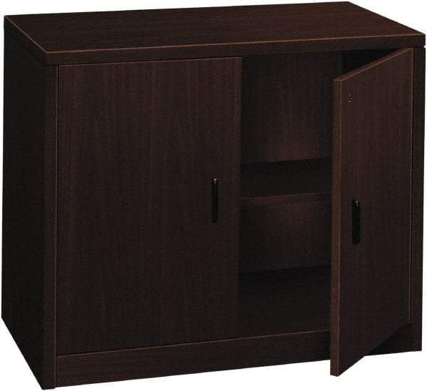 Hon - 36" Wide x 29-1/2" High x 20" Deep, 1 Drawer Supply - Laminate Over Wood, Mahogany - USA Tool & Supply