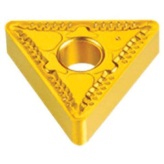 Iscar - TNMG332 GN Grade IC8350 Carbide Turning Insert - TiCN/Al2O3/TiN Finish, 60° Triangle, 3/8" Inscr Circle, 3/16" Thick, 1/32" Corner Radius - USA Tool & Supply