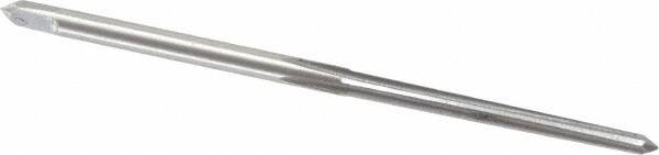 Value Collection - #6/0 Pin, 0.0806" Diam, 0.0611" Small End, 3/32" Diam Straight Shank, 15/16" Flute, Taper Pin Reamer - USA Tool & Supply