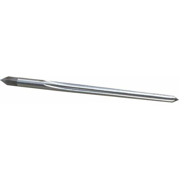 Interstate - #0 Pin, 0.1638" Diam, 0.1287" Small End, 11/64" Diam Straight Shank, 1-11/16" Flute, Taper Pin Reamer - USA Tool & Supply