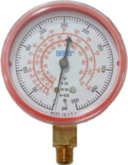 Wika - 2-1/2" Dial, 1/8 Thread, 0-500 Scale Range, Pressure Gauge - Lower Connection Mount, Accurate to 1-2-5% of Scale - USA Tool & Supply