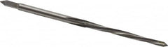 Value Collection - #6/0 Pin, 0.0806" Diam, 0.0611" Small End, 3/32" Diam Straight Shank, 15/16" Flute, Taper Pin Reamer - USA Tool & Supply
