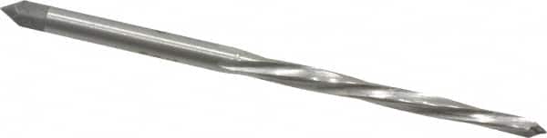 Interstate - #4/0 Pin, 0.1142" Diam, 0.0869" Small End, 1/8" Diam Straight Shank, 1-5/16" Flute, Taper Pin Reamer - USA Tool & Supply