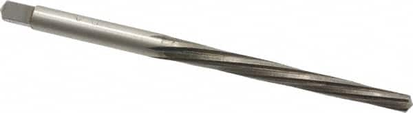 Interstate - #3/0 Pin, 0.1302" Diam, 0.1029" Small End, 9/64" Diam Straight Shank, 1-5/16" Flute, Taper Pin Reamer - USA Tool & Supply