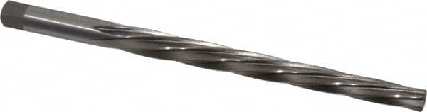 Interstate - #7 Pin, 27/64" Diam, 0.3297" Small End, 13/32" Diam Straight Shank, 4-7/16" Flute, Taper Pin Reamer - USA Tool & Supply
