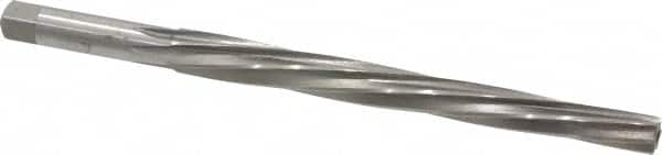 Interstate - #8 Pin, 0.505" Diam, 0.3971" Small End, 7/16" Diam Straight Shank, 5-3/16" Flute, Taper Pin Reamer - USA Tool & Supply