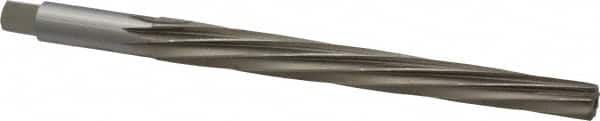 Interstate - #9 Pin, 0.6066" Diam, 0.4805" Small End, 9/16" Diam Straight Shank, 6-1/16" Flute, Taper Pin Reamer - USA Tool & Supply