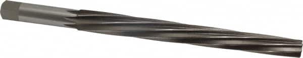 Interstate - #10 Pin, 0.7216" Diam, 0.5799" Small End, 5/8" Diam Straight Shank, 6-13/16" Flute, Taper Pin Reamer - USA Tool & Supply