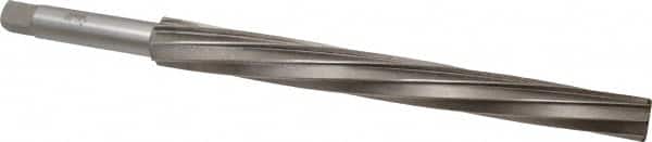 Interstate - #12 Pin, 1.05" Diam, 0.842" Small End, 7/8" Diam Straight Shank, 10" Flute, Taper Pin Reamer - USA Tool & Supply
