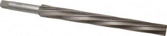 Interstate - #12 Pin, 1.05" Diam, 0.842" Small End, 7/8" Diam Straight Shank, 10" Flute, Taper Pin Reamer - USA Tool & Supply