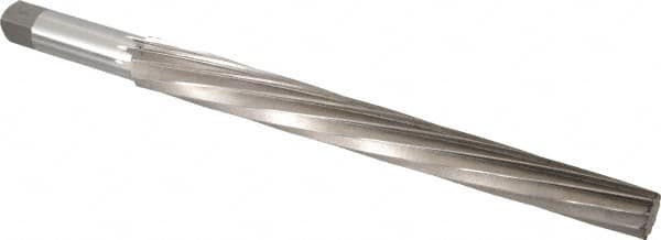 Interstate - #13 Pin, 1.259" Diam, 1.009" Small End, 1-1/4" Diam Straight Shank, 12" Flute, Taper Pin Reamer - USA Tool & Supply