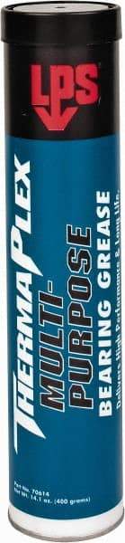 LPS - 14.1 oz Cartridge Lithium Extreme Pressure Grease - Blue, Extreme Pressure, 350°F Max Temp, NLGIG 2, - USA Tool & Supply