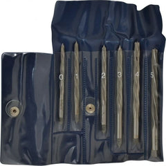 Interstate - #5 to #0 Pin, Straight Shank, Taper Pin Reamer Set - USA Tool & Supply