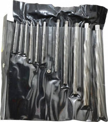 Interstate - #10 to #0 Pin, Straight Shank, Taper Pin Reamer Set - USA Tool & Supply