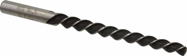 Interstate - #5 Pin, 0.2994" Diam, 0.2409" Small End, 5/16" Diam Straight Shank, 2-13/16" Flute, Taper Pin Reamer - USA Tool & Supply