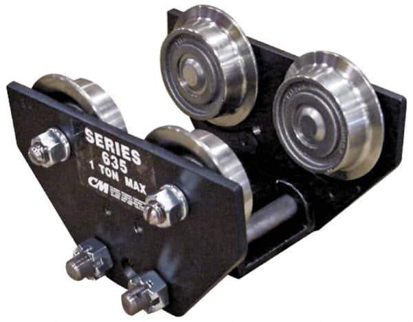 CM - 2 Ton Capacity Motor Driven Trolley - 3-3/8" to 6" Flange Width - USA Tool & Supply