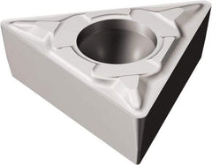 Sandvik Coromant - TCMT222 PF Grade 5015 Cermet Turning Insert - Uncoated, 60° Triangle, 1/4" Inscr Circle, 1/8" Thick, 1/32" Corner Radius - USA Tool & Supply
