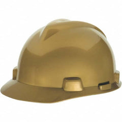 MSA - ANSI Type I Class E 4-Point Pin Lock Short Brim Hard Hat - USA Tool & Supply