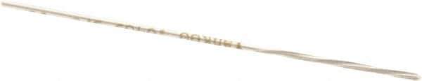 Made in USA - 3/64" High Speed Steel 4 Flute Chucking Reamer - Spiral Flute, 0.0455" Straight Shank, 1/2" Flute Length, 2-1/2" OAL - USA Tool & Supply