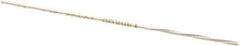 Made in USA - 3/64" High Speed Steel 4 Flute Chucking Reamer - Spiral Flute, 0.0455" Straight Shank, 1/2" Flute Length, 2-1/2" OAL - USA Tool & Supply