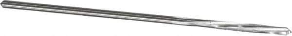 Made in USA - 3/32" High Speed Steel 4 Flute Chucking Reamer - Spiral Flute, 0.088" Straight Shank, 3/4" Flute Length, 3" OAL - USA Tool & Supply