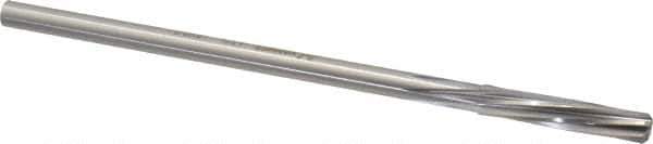 Made in USA - 9/32" High Speed Steel 6 Flute Chucking Reamer - Spiral Flute, 1/4" Straight Shank, 1-1/2" Flute Length, 6" OAL - USA Tool & Supply