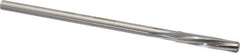 Made in USA - 9/32" High Speed Steel 6 Flute Chucking Reamer - Spiral Flute, 1/4" Straight Shank, 1-1/2" Flute Length, 6" OAL - USA Tool & Supply