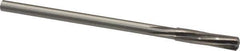 Made in USA - 21/64" High Speed Steel 6 Flute Chucking Reamer - Spiral Flute, 0.2792" Straight Shank, 1-1/2" Flute Length, 6" OAL - USA Tool & Supply