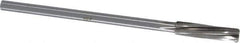 Made in USA - 13/32" High Speed Steel 6 Flute Chucking Reamer - Spiral Flute, 0.3105" Straight Shank, 1-3/4" Flute Length, 7" OAL - USA Tool & Supply