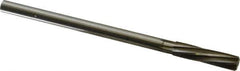 Made in USA - 27/64" High Speed Steel 6 Flute Chucking Reamer - Spiral Flute, 0.373" Straight Shank, 1-3/4" Flute Length, 7" OAL - USA Tool & Supply