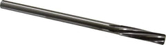 Made in USA - 31/64" High Speed Steel 6 Flute Chucking Reamer - Spiral Flute, 0.4355" Straight Shank, 2" Flute Length, 8" OAL - USA Tool & Supply