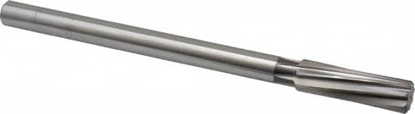 Made in USA - 21/32" High Speed Steel 8 Flute Chucking Reamer - USA Tool & Supply