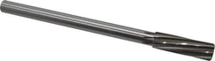 Made in USA - 11/16" High Speed Steel 8 Flute Chucking Reamer - Spiral Flute, 0.5615" Straight Shank, 2-1/4" Flute Length, 9" OAL - USA Tool & Supply