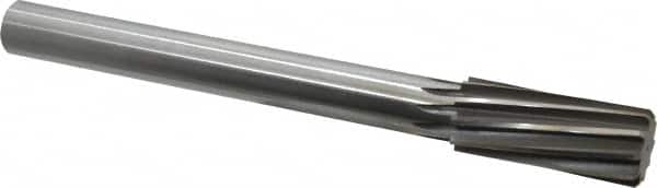 Made in USA - 1-1/4" High Speed Steel 10 Flute Chucking Reamer - USA Tool & Supply