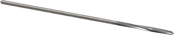 Made in USA - 5/64" Cobalt 4 Flute Chucking Reamer - Spiral Flute, 0.072" Straight Shank, 3/4" Flute Length, 3" OAL - USA Tool & Supply