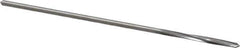 Made in USA - 5/64" Cobalt 4 Flute Chucking Reamer - Spiral Flute, 0.072" Straight Shank, 3/4" Flute Length, 3" OAL - USA Tool & Supply