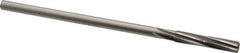 Made in USA - 9/32" Cobalt 6 Flute Chucking Reamer - Spiral Flute, 1/4" Straight Shank, 1-1/2" Flute Length, 6" OAL - USA Tool & Supply