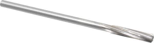 Made in USA - 3/8" Cobalt 6 Flute Chucking Reamer - Spiral Flute, 0.3105" Straight Shank, 1-3/4" Flute Length, 7" OAL - USA Tool & Supply