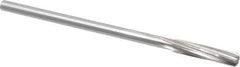 Made in USA - 3/8" Cobalt 6 Flute Chucking Reamer - Spiral Flute, 0.3105" Straight Shank, 1-3/4" Flute Length, 7" OAL - USA Tool & Supply